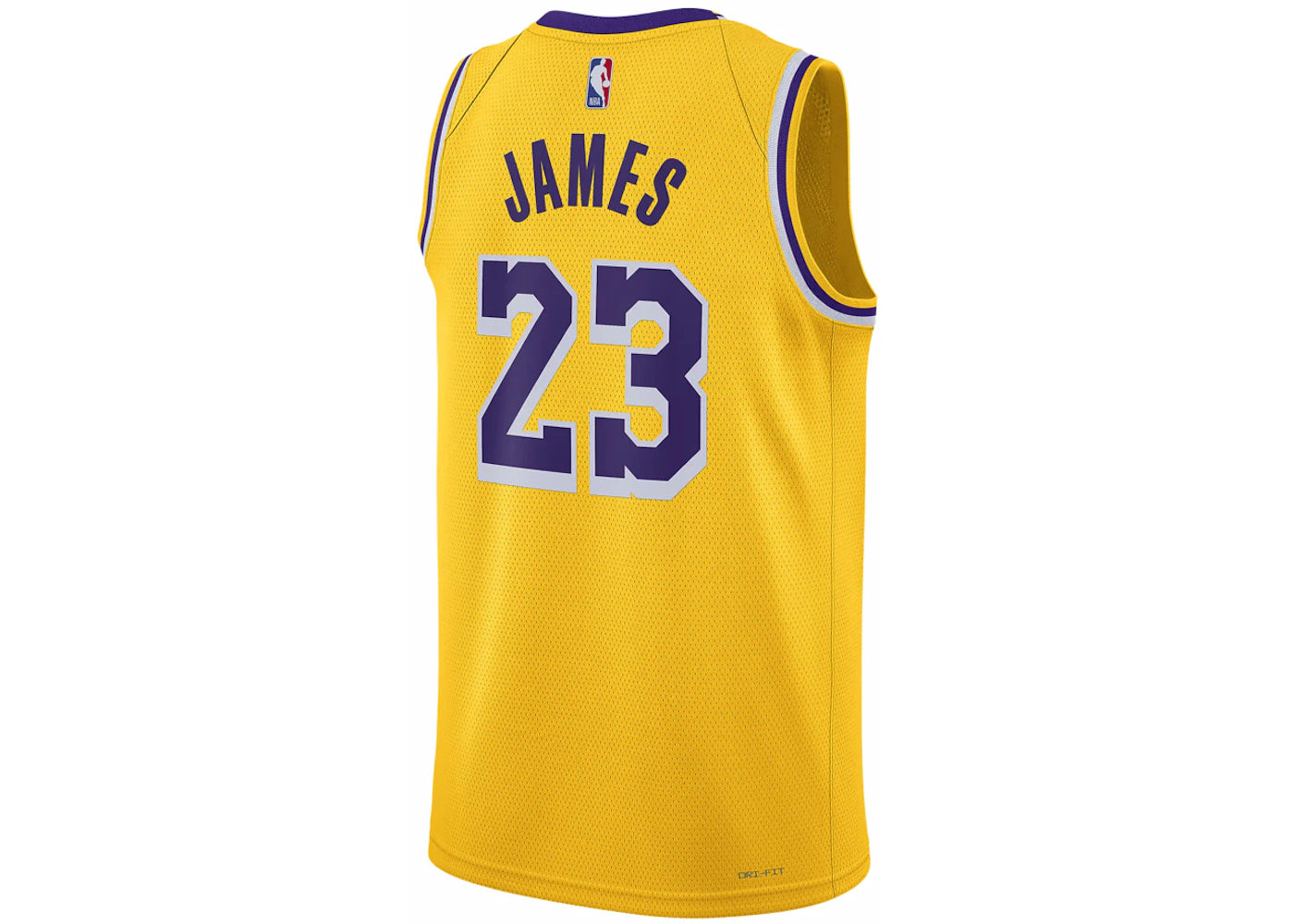 Nike NBA Los Angeles Lakers Icon Edition LeBron James 2022/23 Jersey Amarillo
