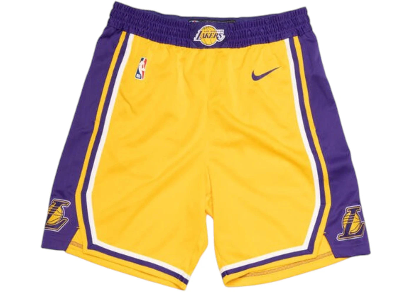 Nike NBA Los Angeles Lakers Icon Edition Swingman Dri-FIT Shorts Yellow/Purple