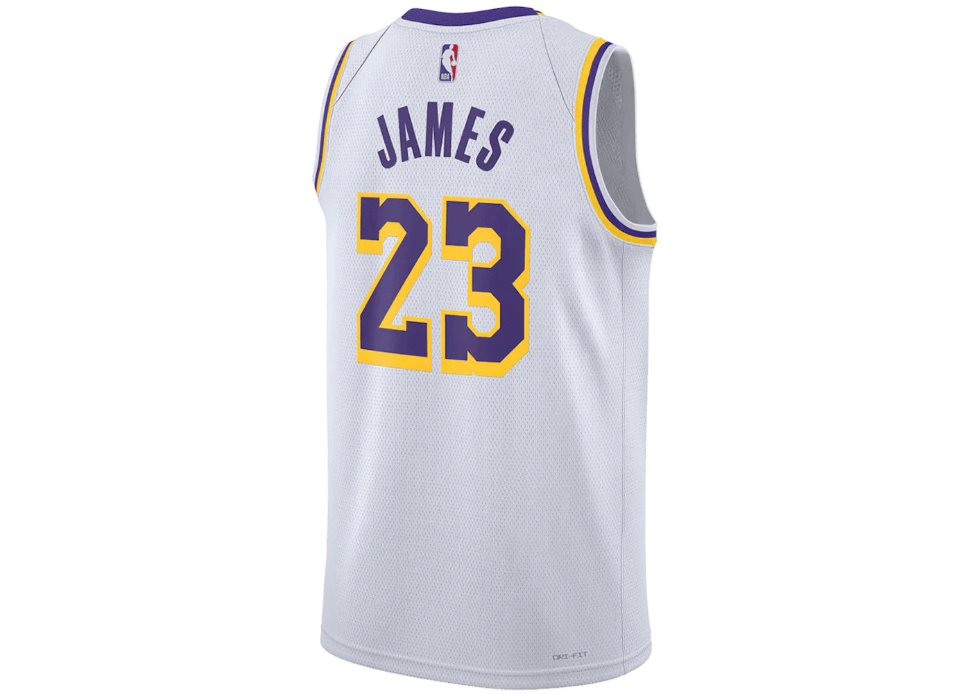 Nike NBA Los Angeles Lakers LeBron James Association Edition Swingman Dri-FIT Jersey White