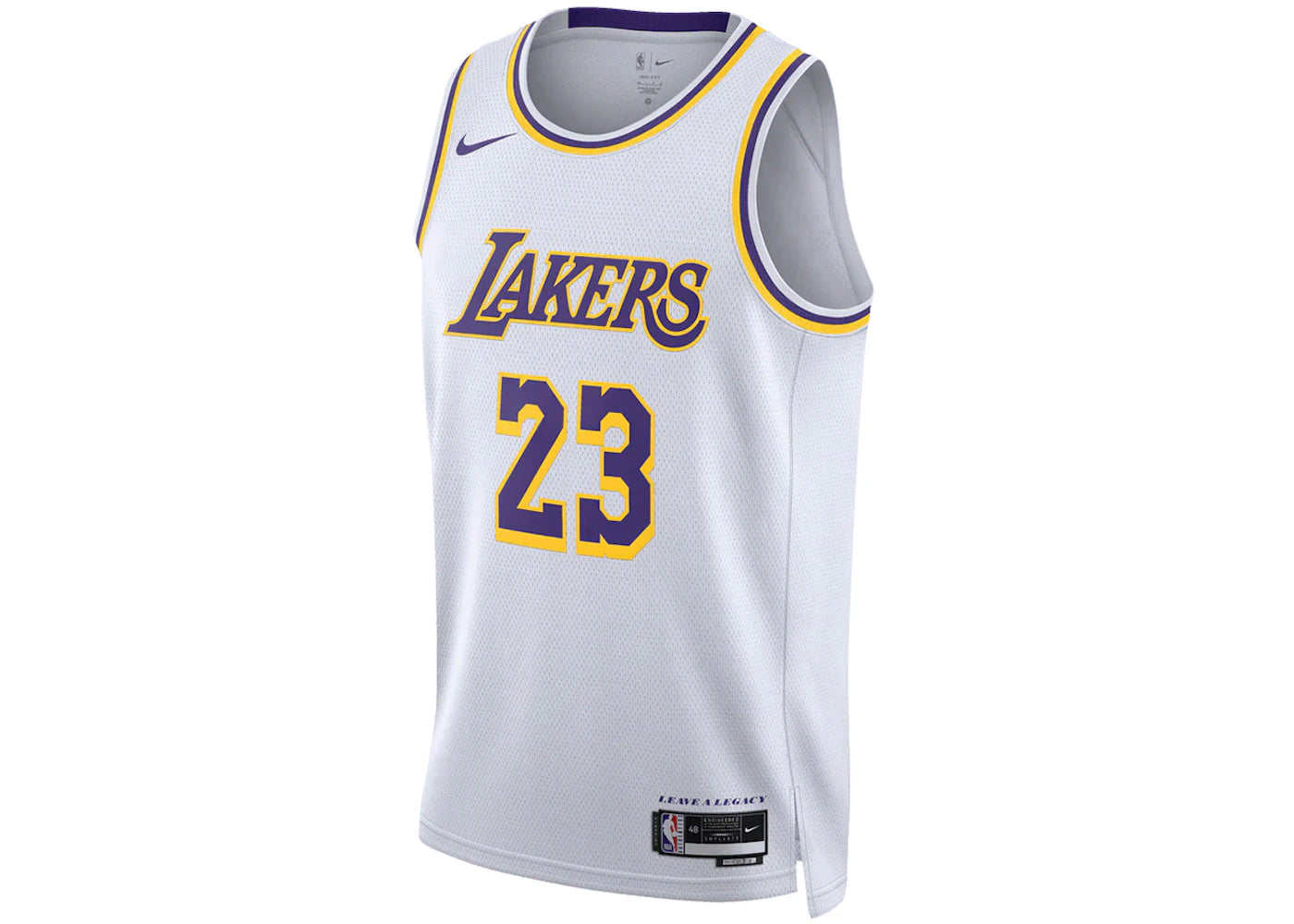 Nike NBA Los Angeles Lakers LeBron James Association Edition Swingman Dri-FIT Jersey White
