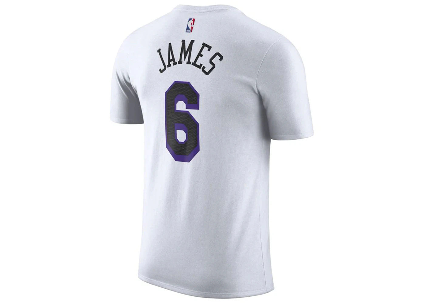 Nike NBA Los Angeles Lakers LeBron James City Edition T-shirt White