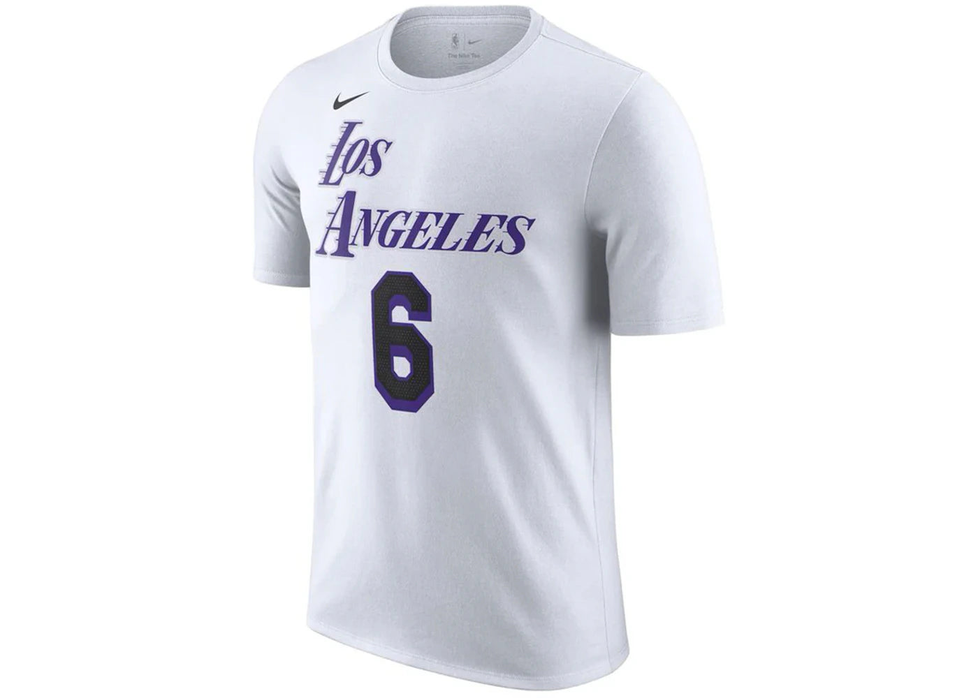 Nike NBA Los Angeles Lakers LeBron James City Edition T-shirt White