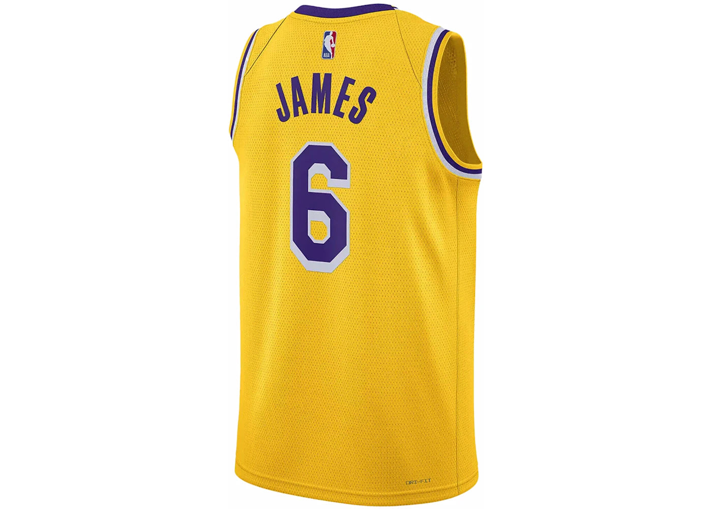 Nike NBA Los Angeles Lakers LeBron James Icon Edition Jersey Yellow/Purple