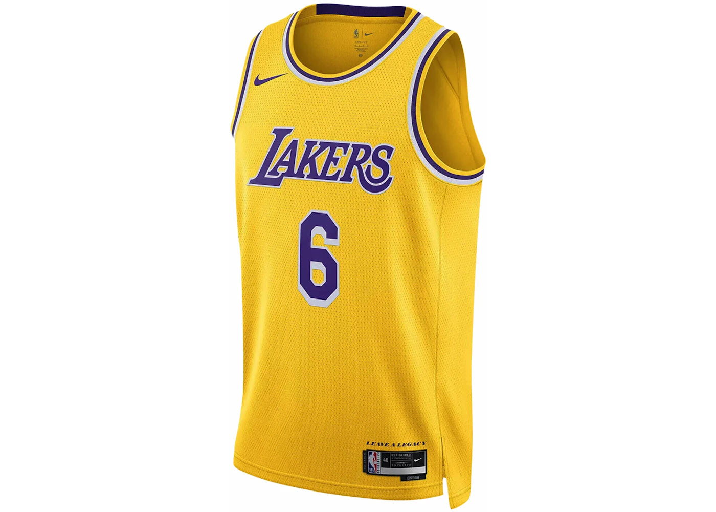 Nike NBA Los Angeles Lakers LeBron James Icon Edition Jersey Yellow/Purple