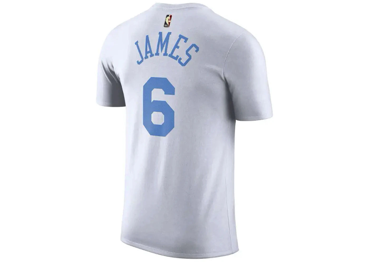 Nike NBA Los Angeles Lakers LeBron James T-shirt White/Light Blue