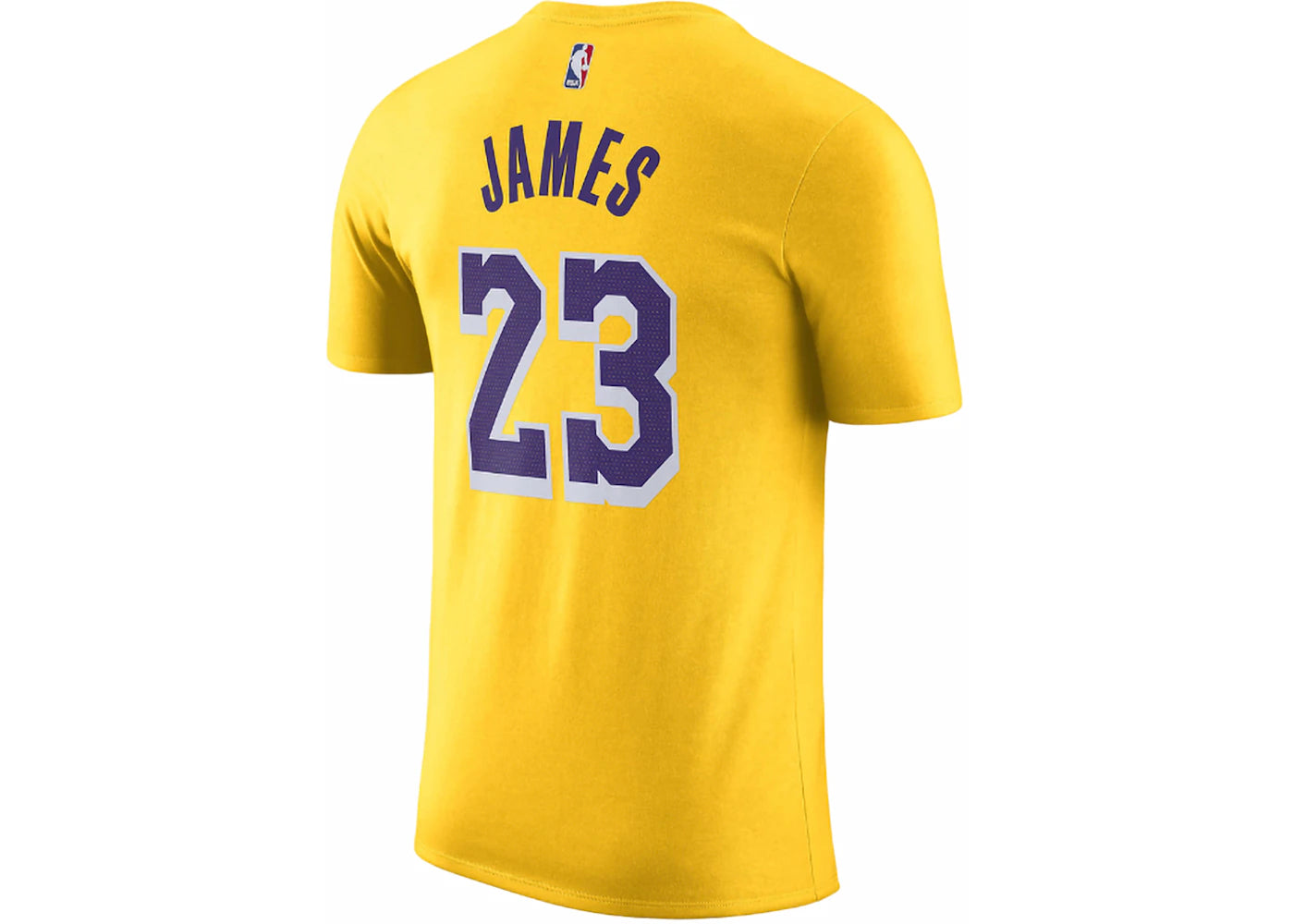 Nike NBA Los Angeles Lakers LeBron James T-shirt Yellow/Purple