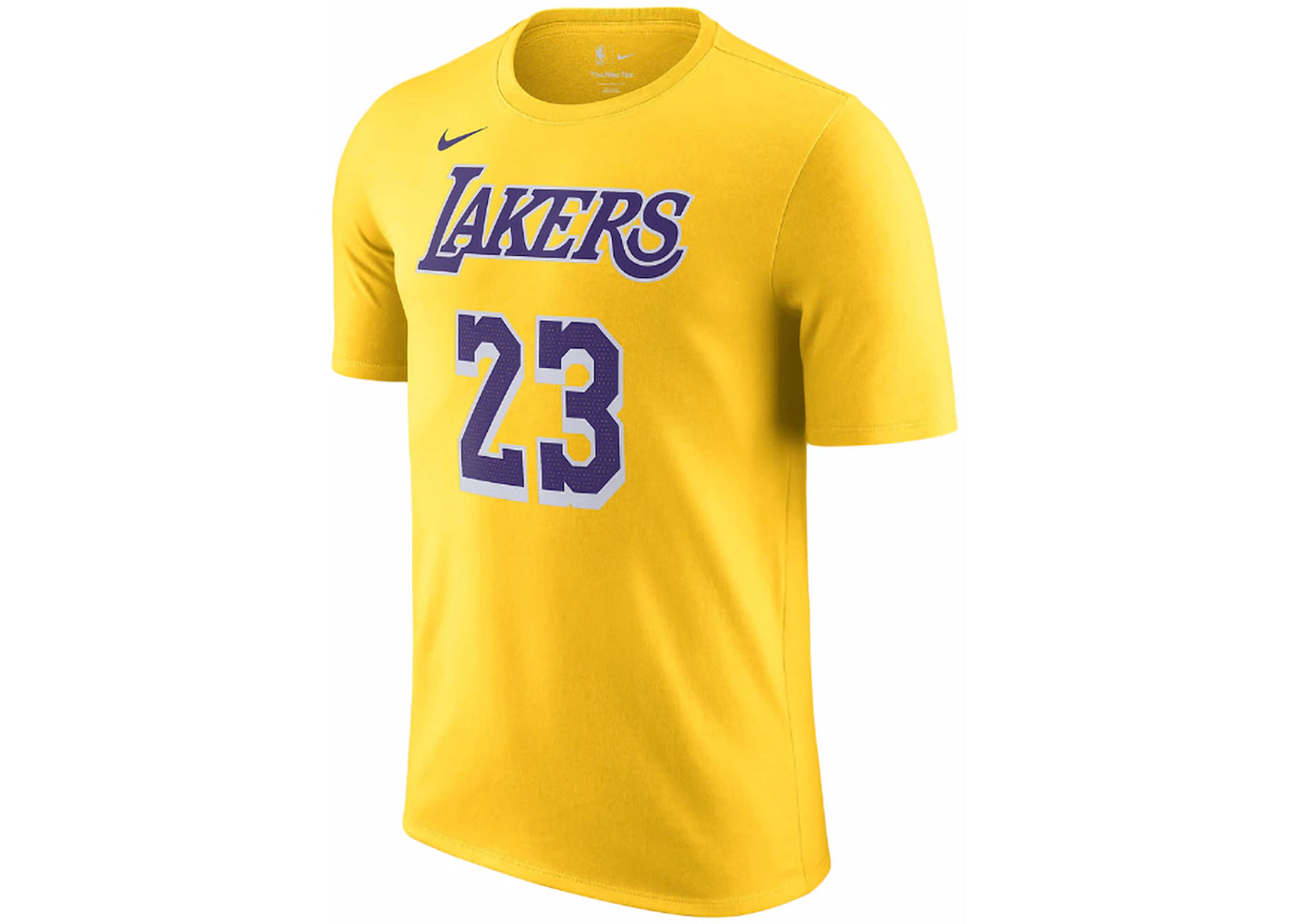 Nike NBA Los Angeles Lakers LeBron James T-shirt Yellow/Purple