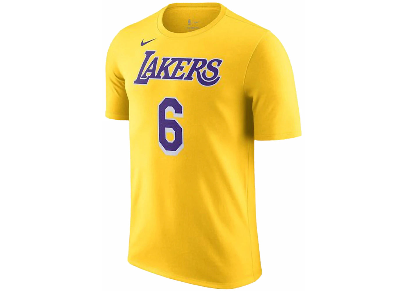 Nike NBA Los Angeles Lakers LeBron James T-shirt Yellow