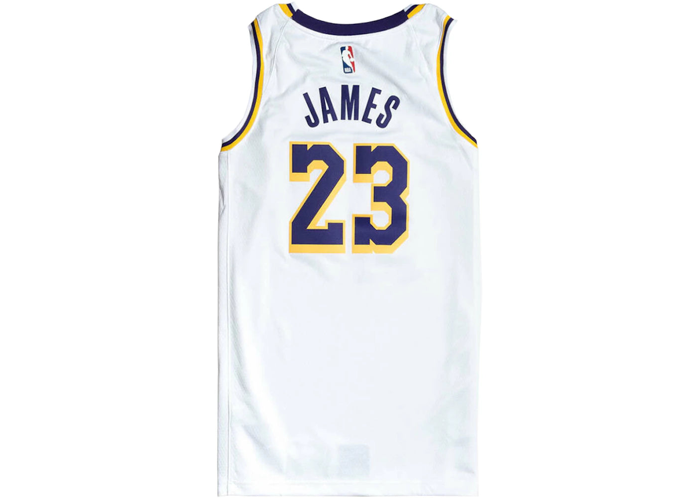 Nike NBA Los Angeles Lakers LeBron James Association Edition Swingman Jersey White