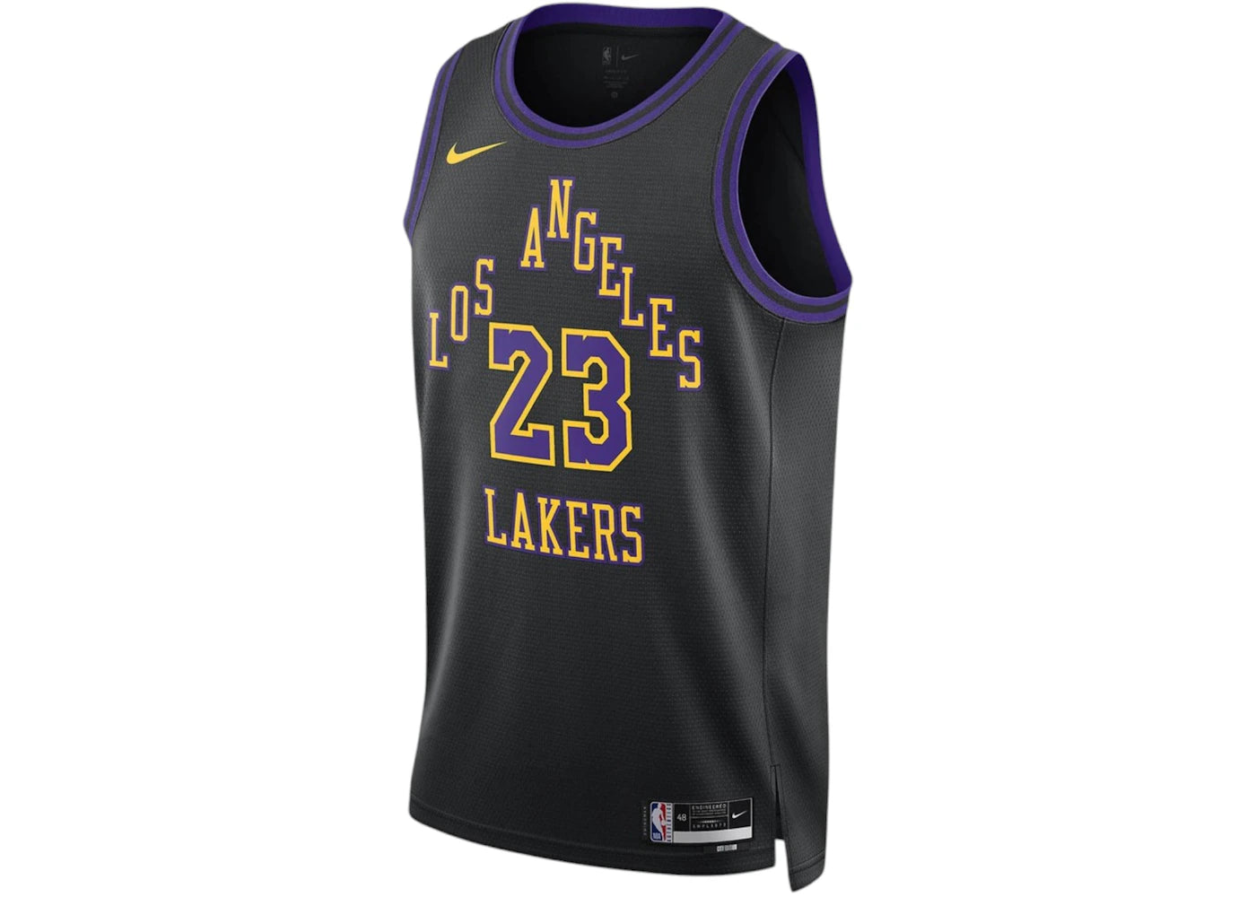 Nike NBA Los Angeles Lakers Lebron James City Edition 2023-2024 Swingman Jersey Black