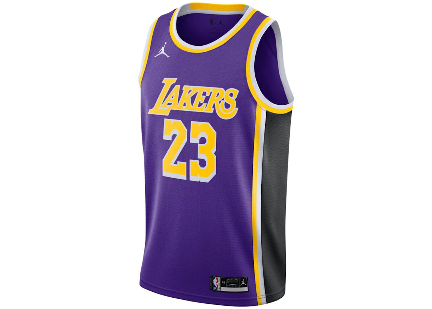 Nike NBA Los Angeles Lakers Lebron James Statement Edition 2020 Swingman Jersey Purple/Yellow