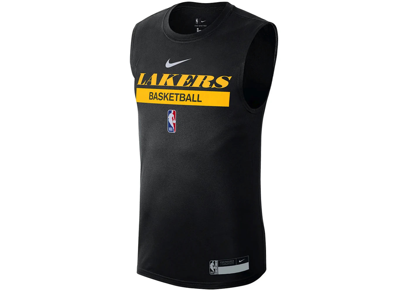 Nike NBA Los Angeles Lakers Practice Dri-Fit Men Sleeveless Top Black
