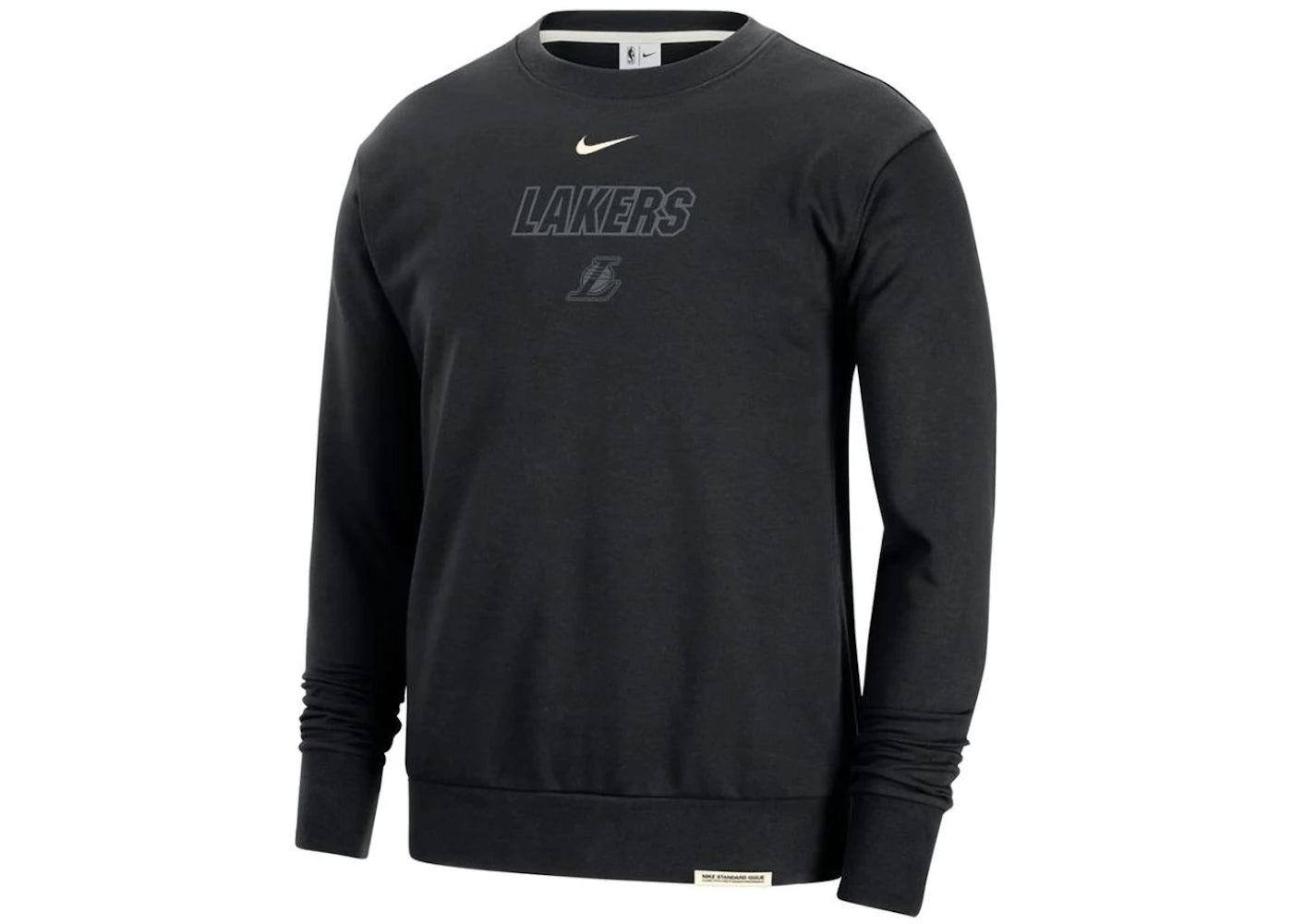 Nike NBA Los Angeles Lakers Standard Issue Loose Fit Sweatshirt Black