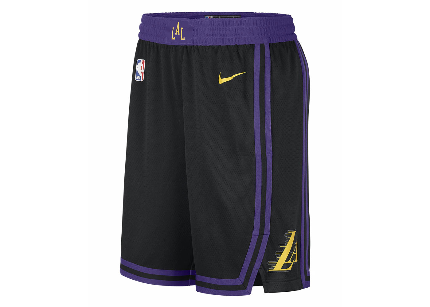 Nike NBA Los Angeles Lakers Swingman City Edition Dri-Fit Shorts Black