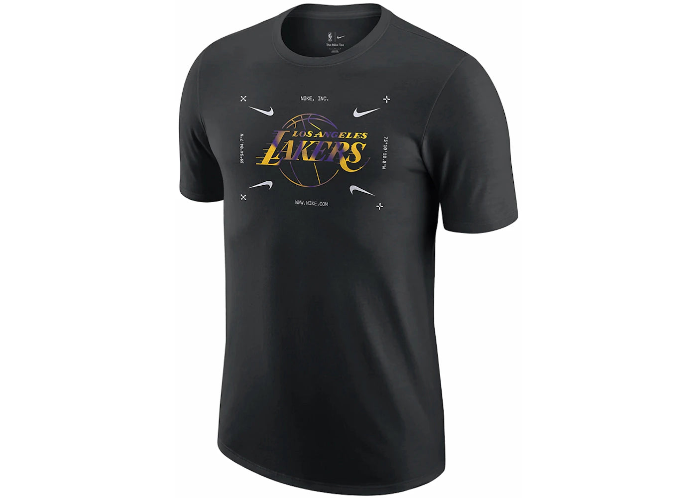 Nike NBA Los Angeles Lakers T-shirt Black