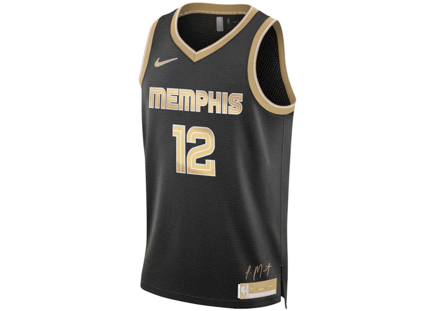 Nike NBA MVP Ja Morant Memphis Grizzlies 2024 Select Series Diri-Fit Swingman Jersey Club Gold/Black