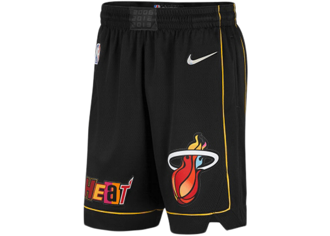 Nike NBA Miami Heat City Edition Mixtape Basketball Shorts Black