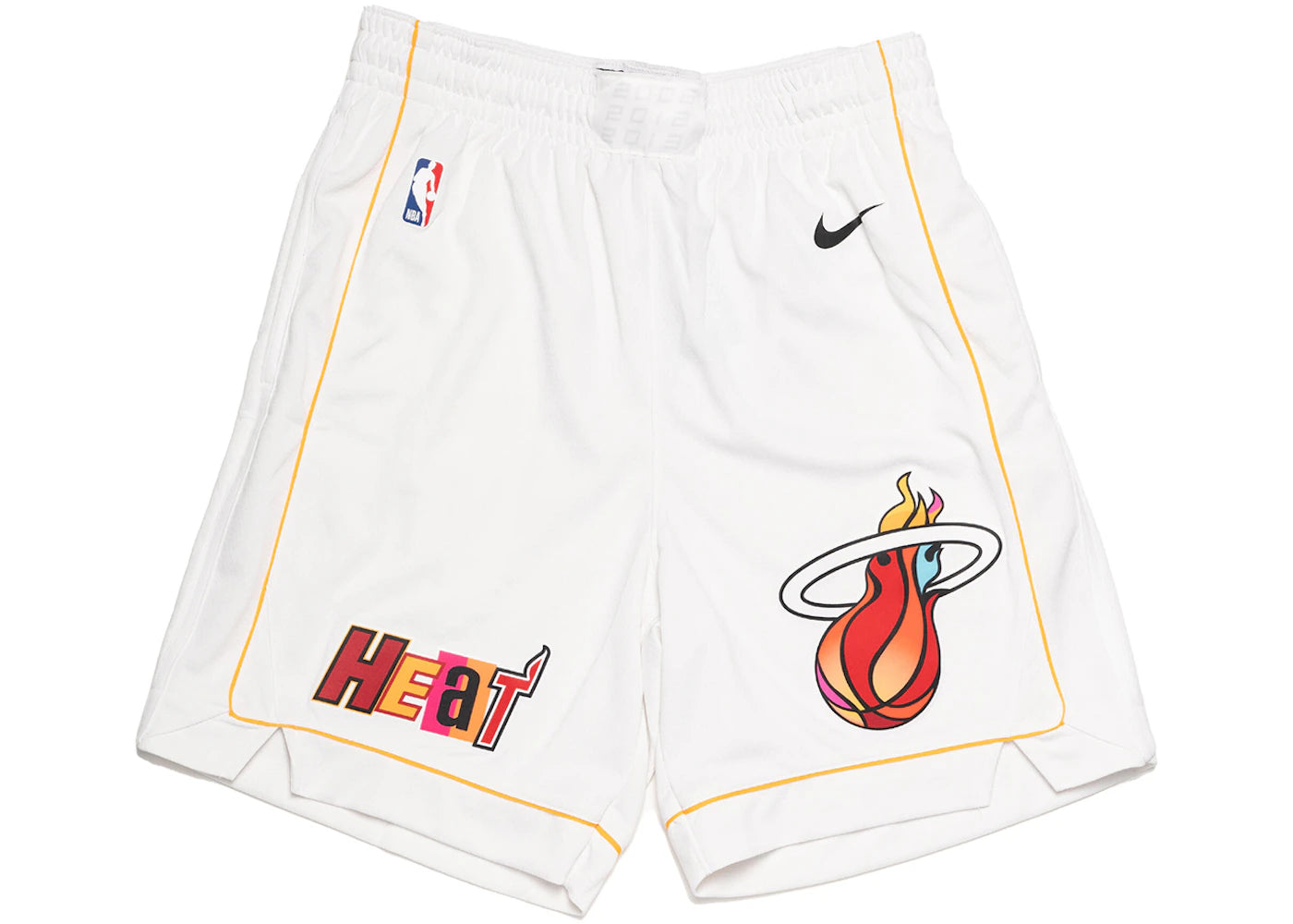 Nike NBA Miami Heat City Edition Swingman Shorts White