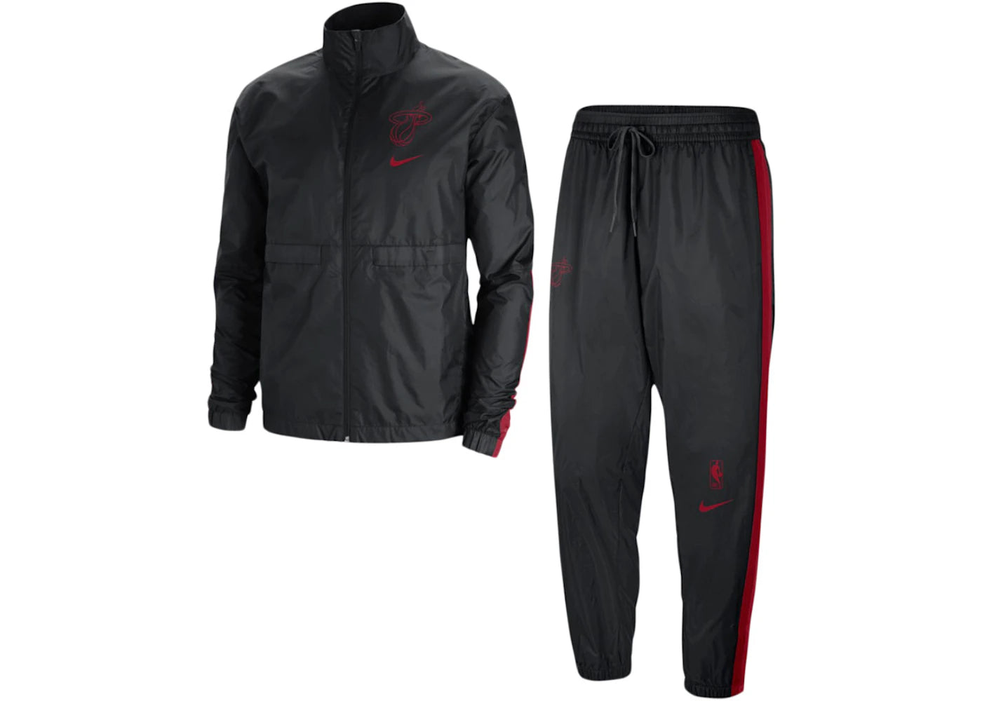 Nike NBA Miami Heat Courtside Tracksuit Black/Tough Red