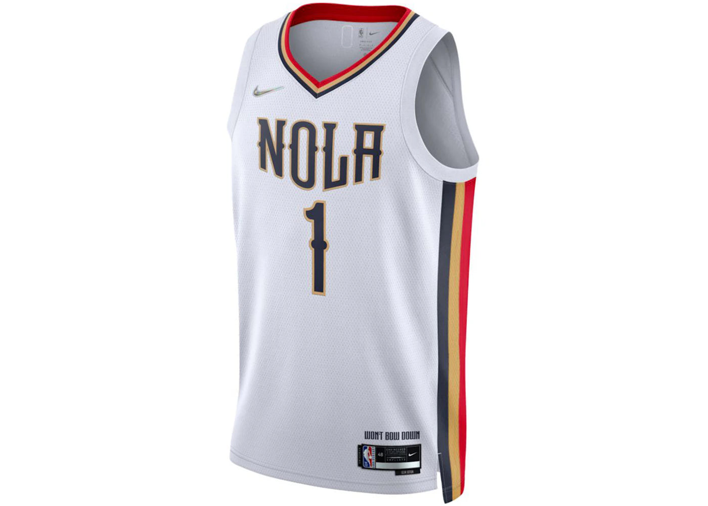 Nike NBA New Orleans Pelicans Zion Williamson Jersey White