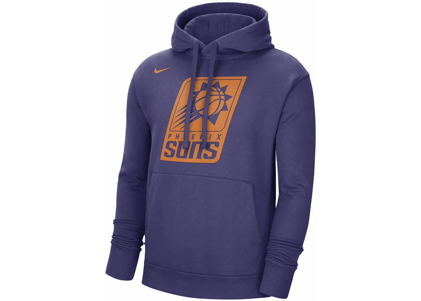 Nike NBA Phoenix Suns Essential Fleece Pullover Loose Fit Hoodie Purple