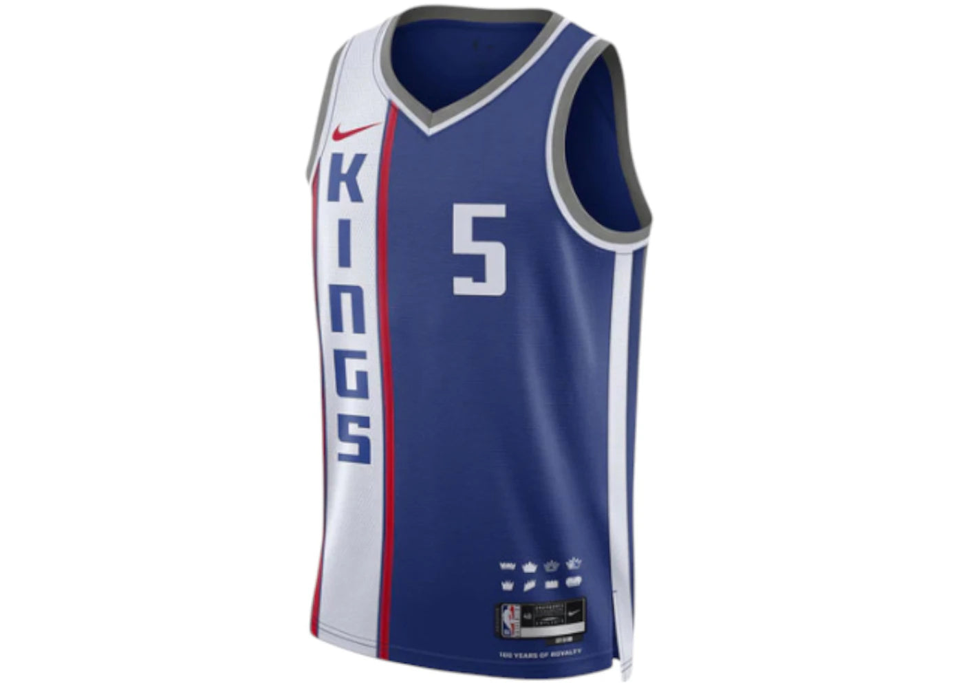 Nike NBA Sacramento Kings Aaron Fox City Edition 2023/24 Dri Fit Swingman Jersey Blue/White