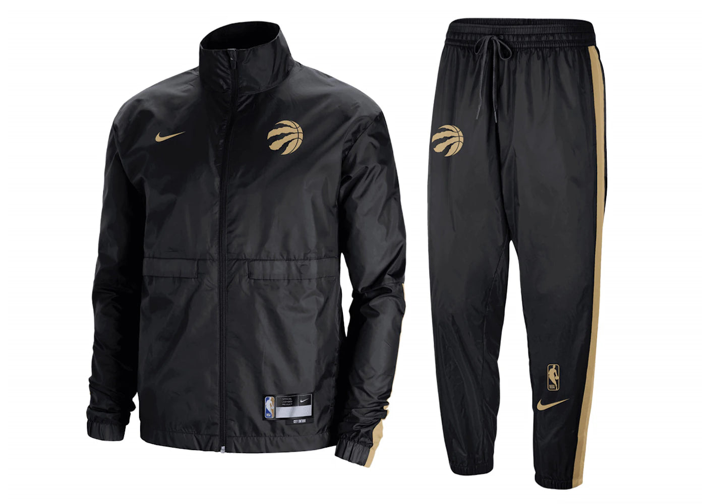 Nike NBA Toronto Raptors Courtside City Edition Tracksuit Core Black