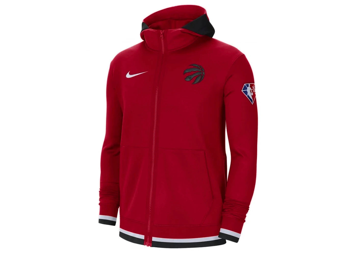Nike NBA Toronto Raptors Showtime Dri-Fit Full-Zip Hoodie Red