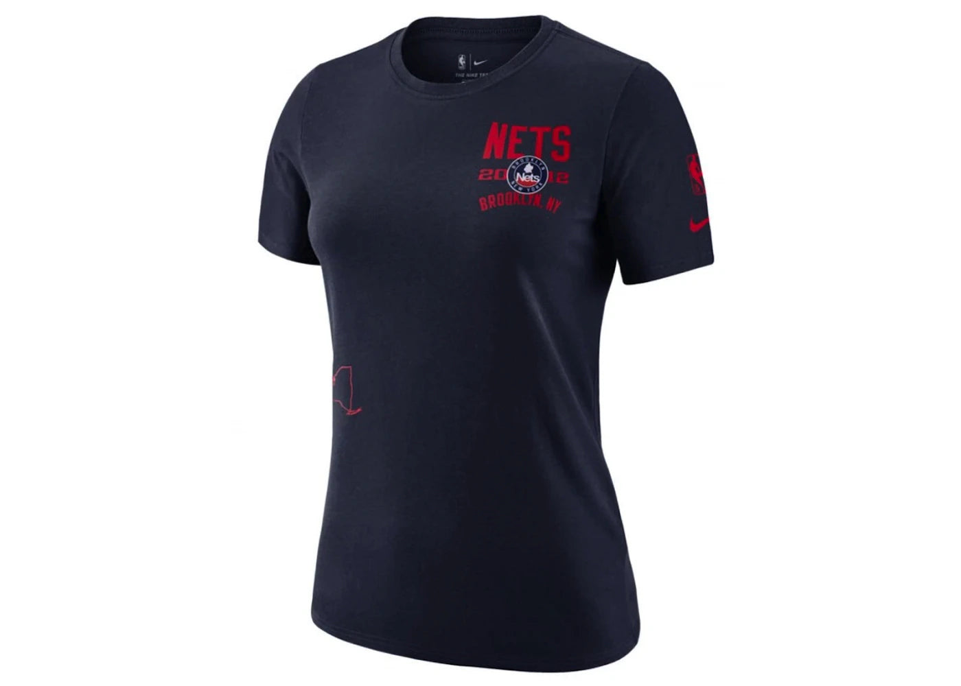 Nike NBA Women's Brooklyn Nets Courtside City Edition T-Shirt Dark Blue