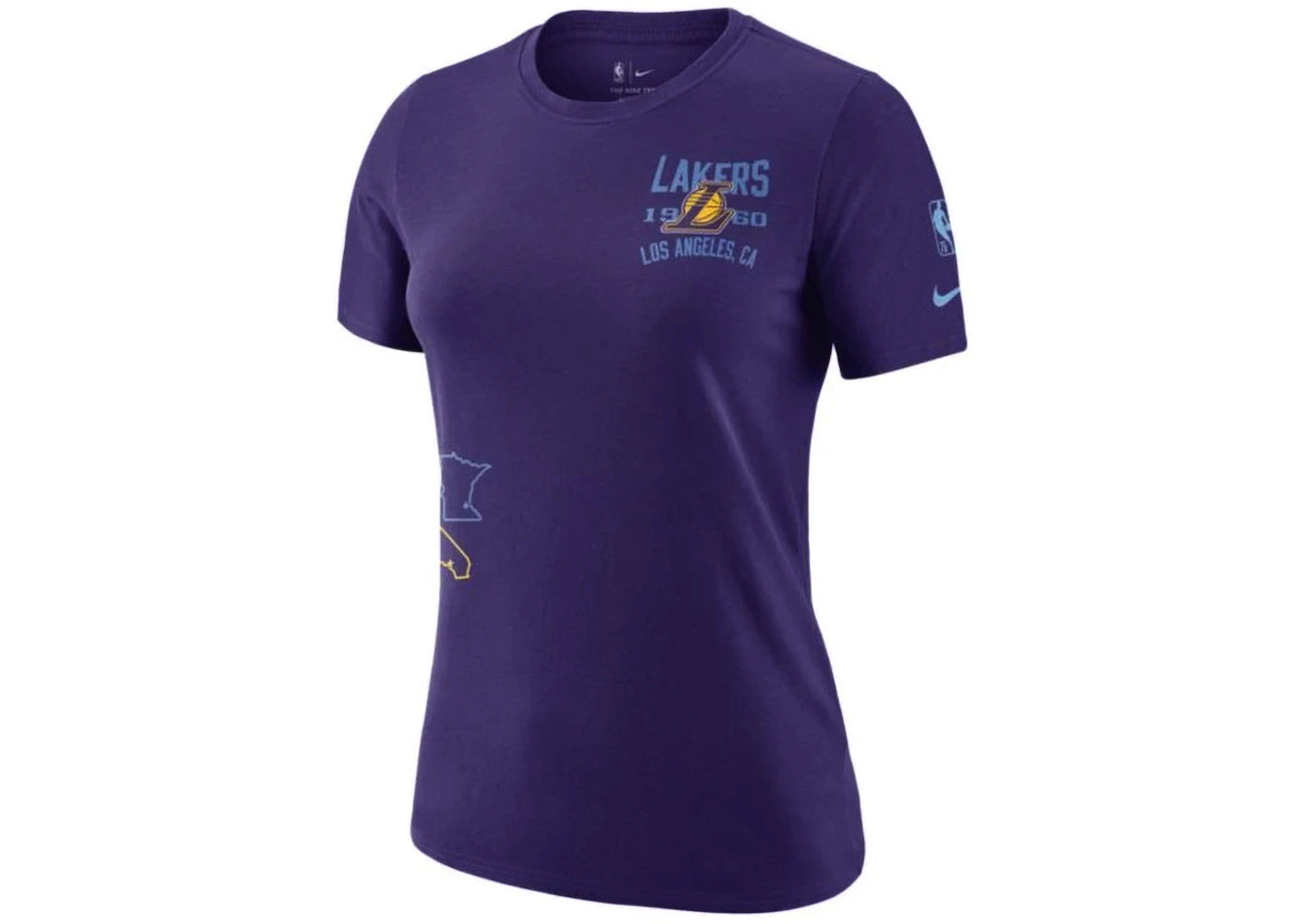 Nike NBA Women's Los Angeles Lakers Courtside City Edition T-Shirt Purple