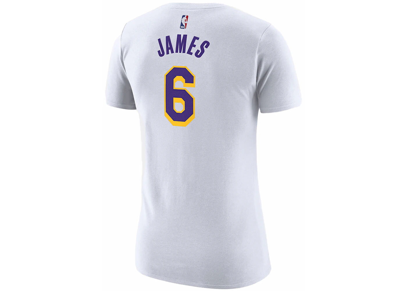 Nike NBA Women's Los Angeles Lakers LeBron James T-shirt White