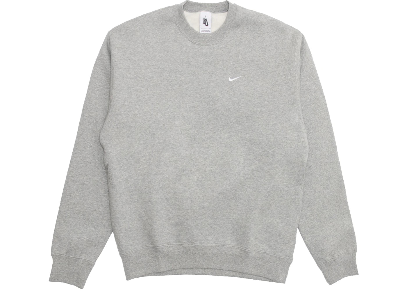Nike NRG Solo Swoosh Fleece Crew Dark Gray/White