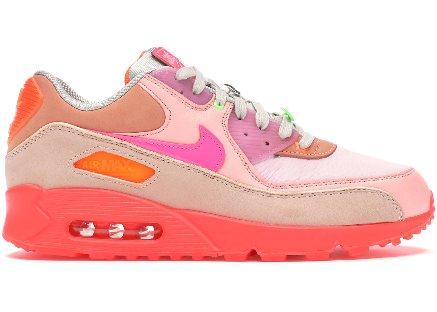 Nike Air Max 90 PRM Platinum Crimson/Bright Purple (Women's)