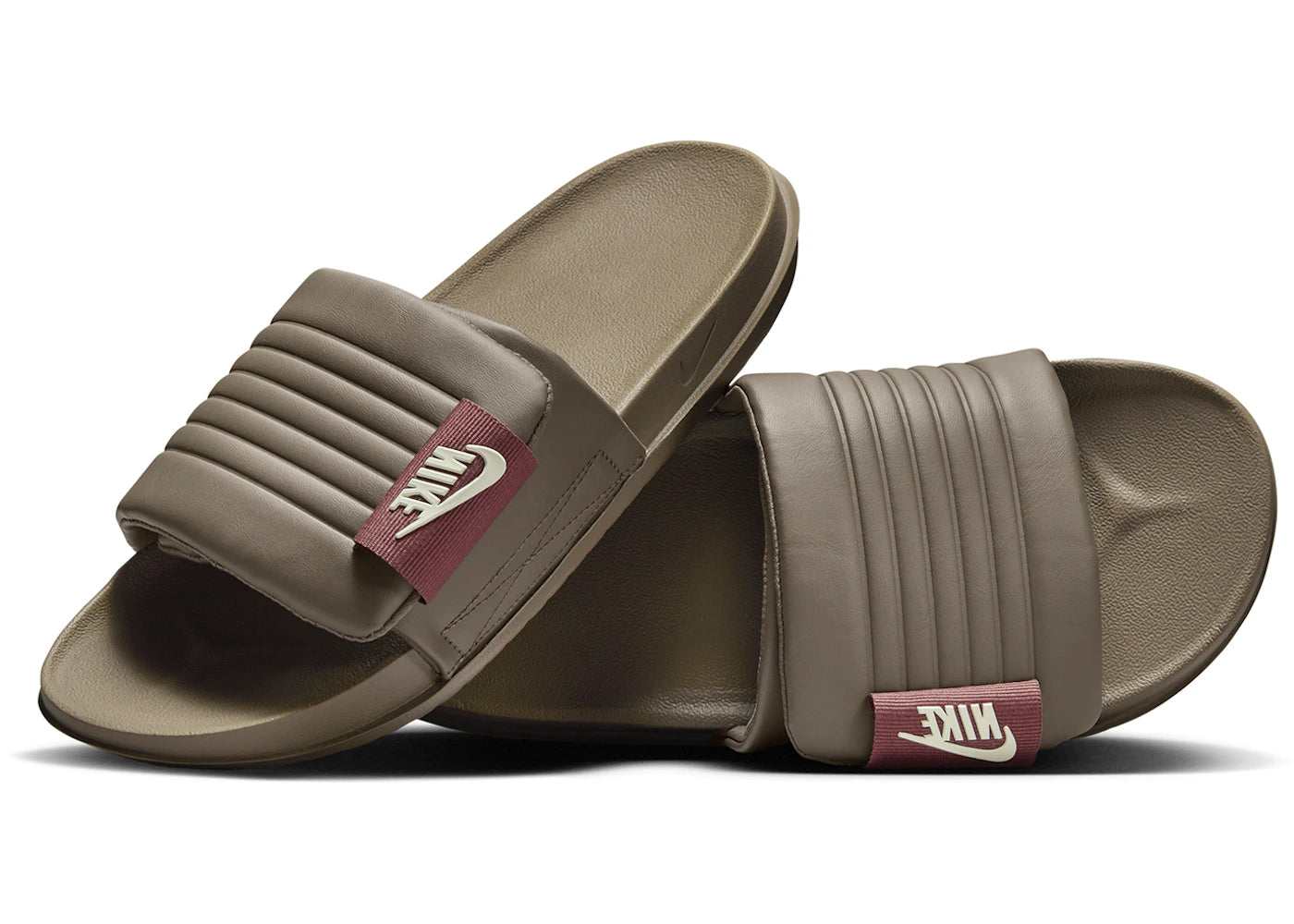 Nike Offcourt Adjust Slide Ironstone Red Sepia Coconut Milk