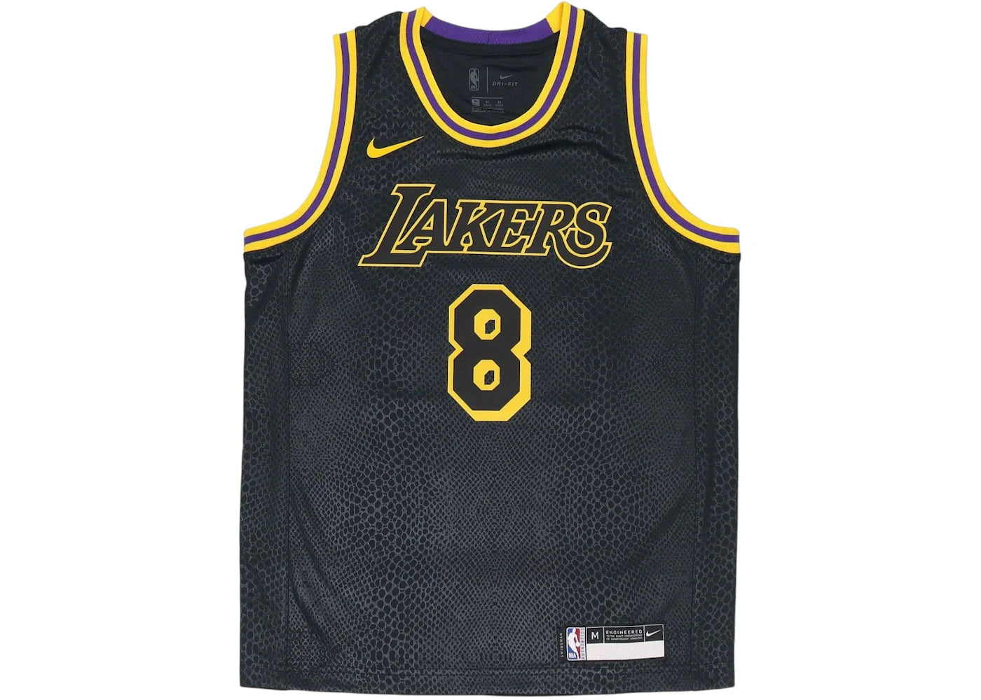 Nike Older Kids Los Angeles Lakers City Edition 8&24 Mamba Week Jersey Black/Gold
