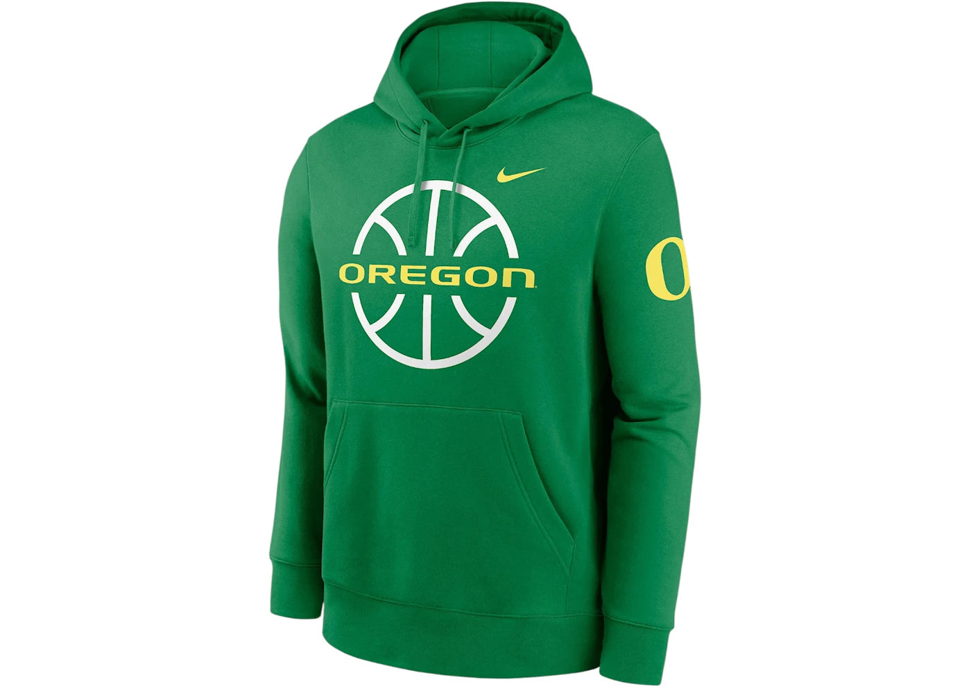 Nike Oregon Ducks Club Basketball Icon College Pullover Hoodie Apple Green