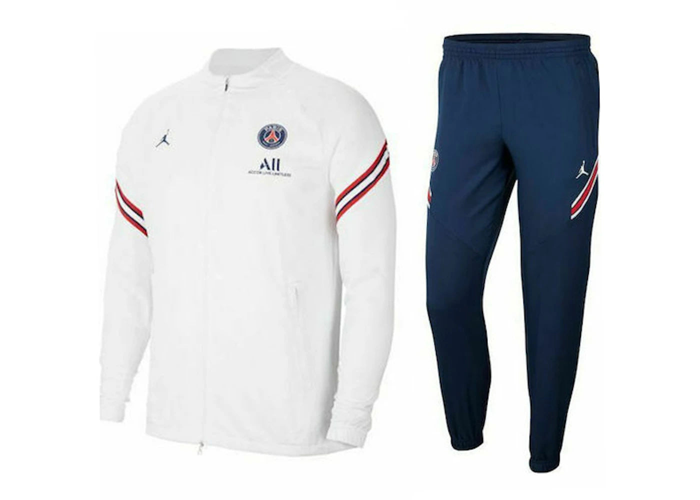 Nike PSG Dry Strike 2021/22 Tracksuit White/Blue