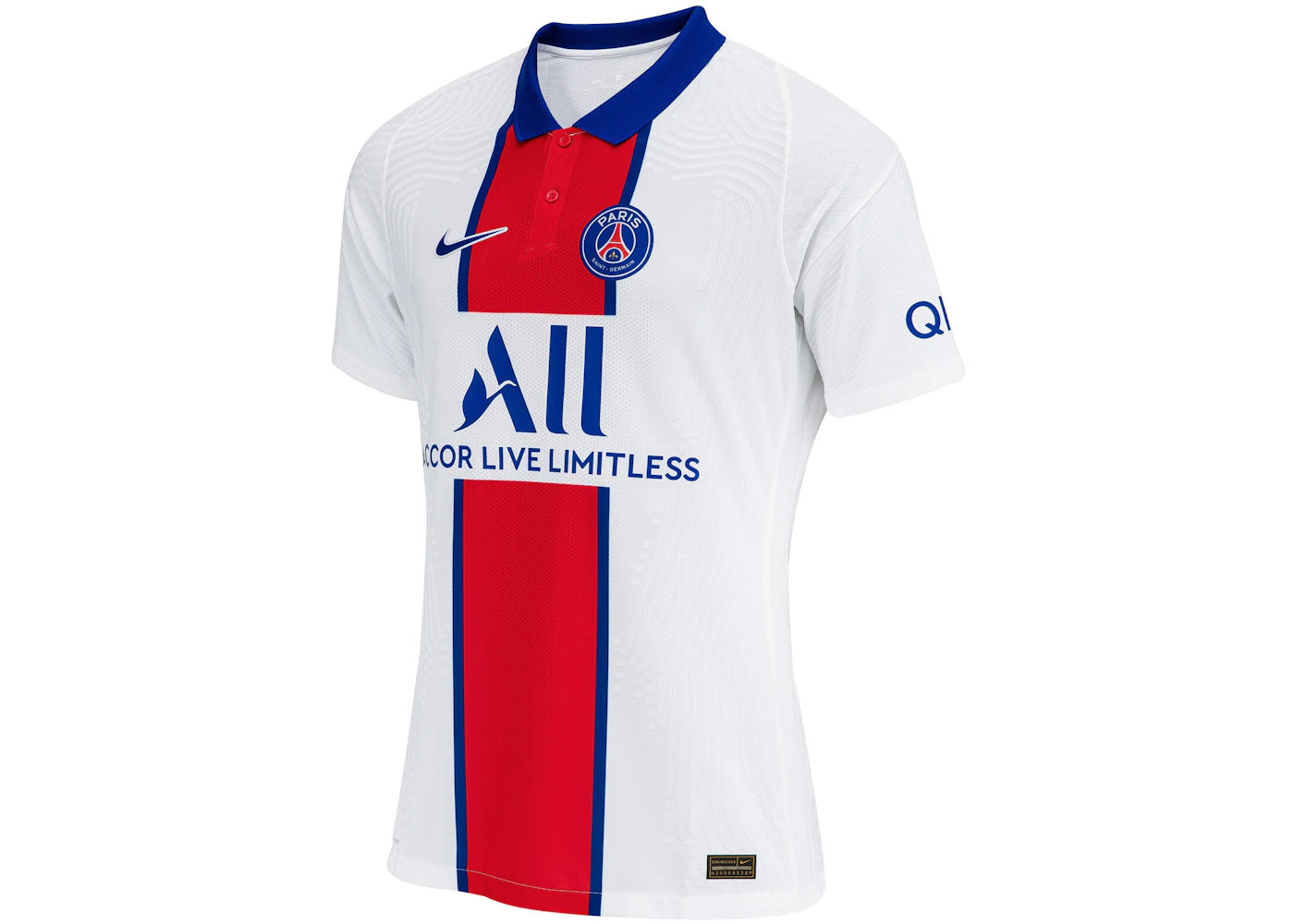 Nike Paris Saint-Germain Away Vapor Match Shirt 2020-21 Jersey White