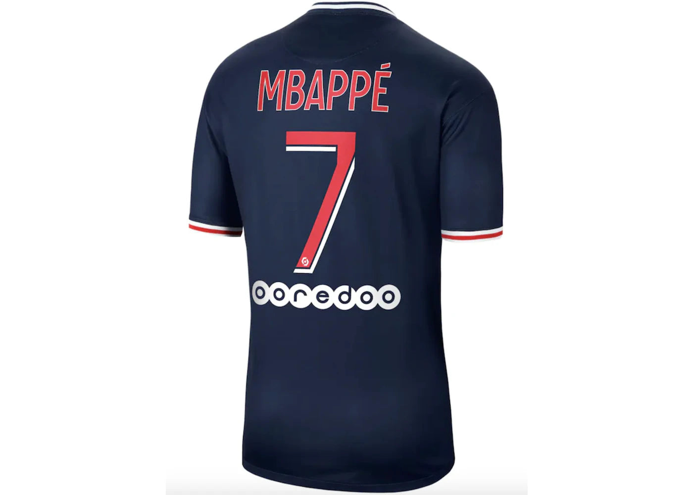 Nike Paris Saint-Germain Home Stadium Shirt 2020-21 with Mbappé 7 printing Jersey Blue