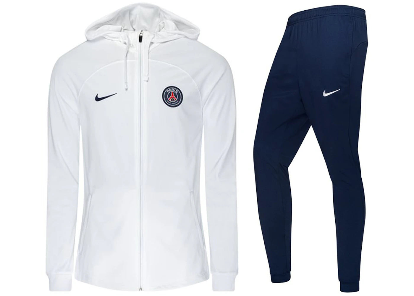 Nike Paris Saint-Germain Strike Dri-Fit Tracksuit White/Midnight Navy