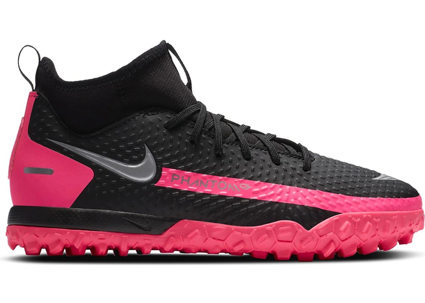 Nike Phantom GT Academy DF TF Black Pink Blast (Kids)