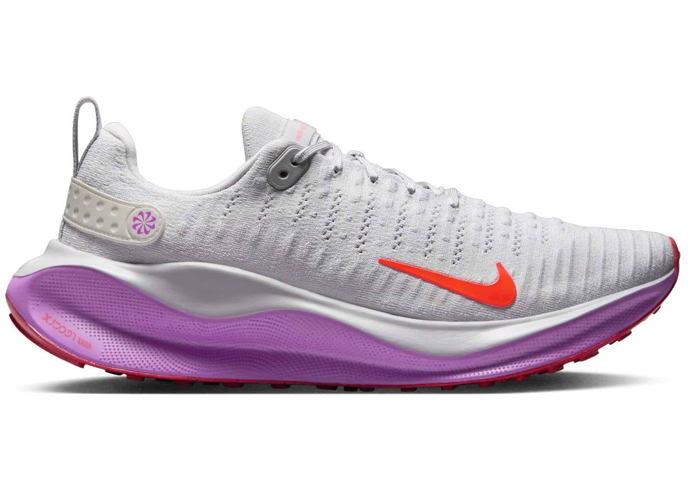 Nike React Infinity Run 4 Vast Grey Hyper Violet Bright Crimson