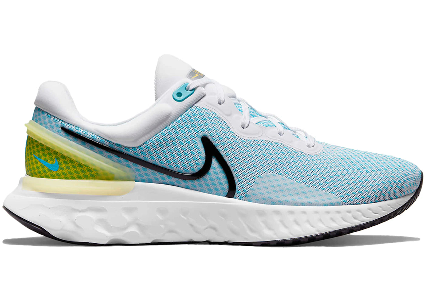 Nike React Miler 3 White Chlorine Vivid Sulfur