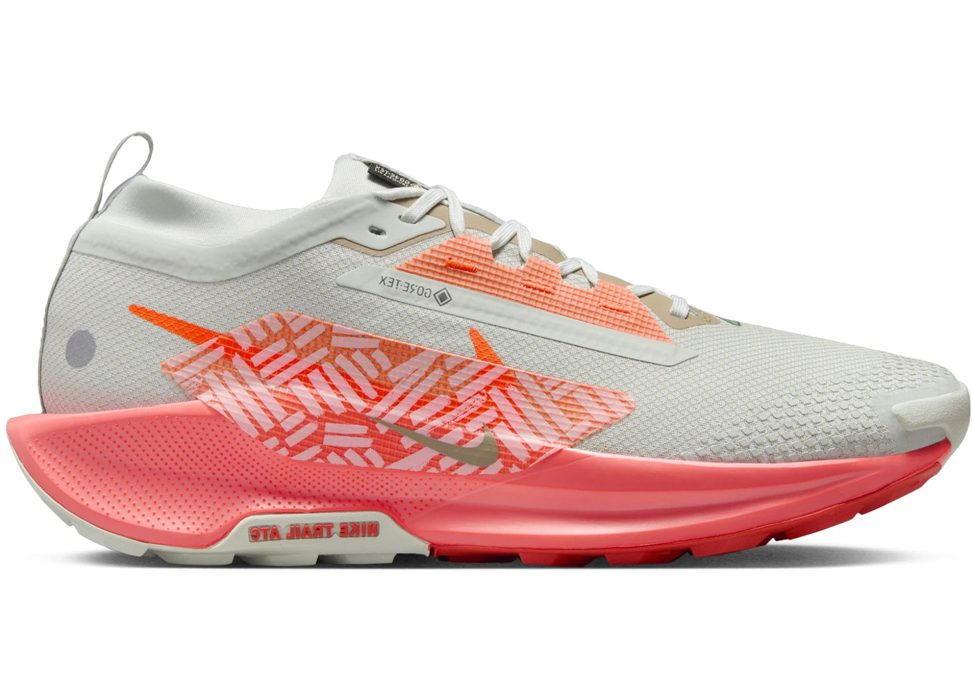 Nike React Pegasus Trail 5 Gore-Tex Light Silver Light Wild Mango Vintage Coral Hyper Crimson