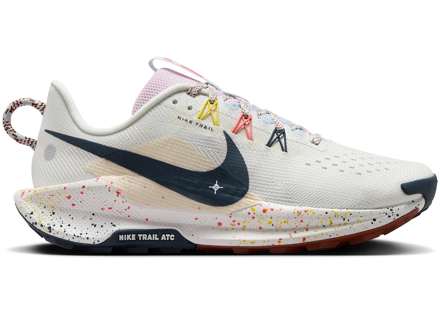 Nike React Pegasus Trail 5 Summit White Football Grey Pink Foam Armory Navy (Women's)