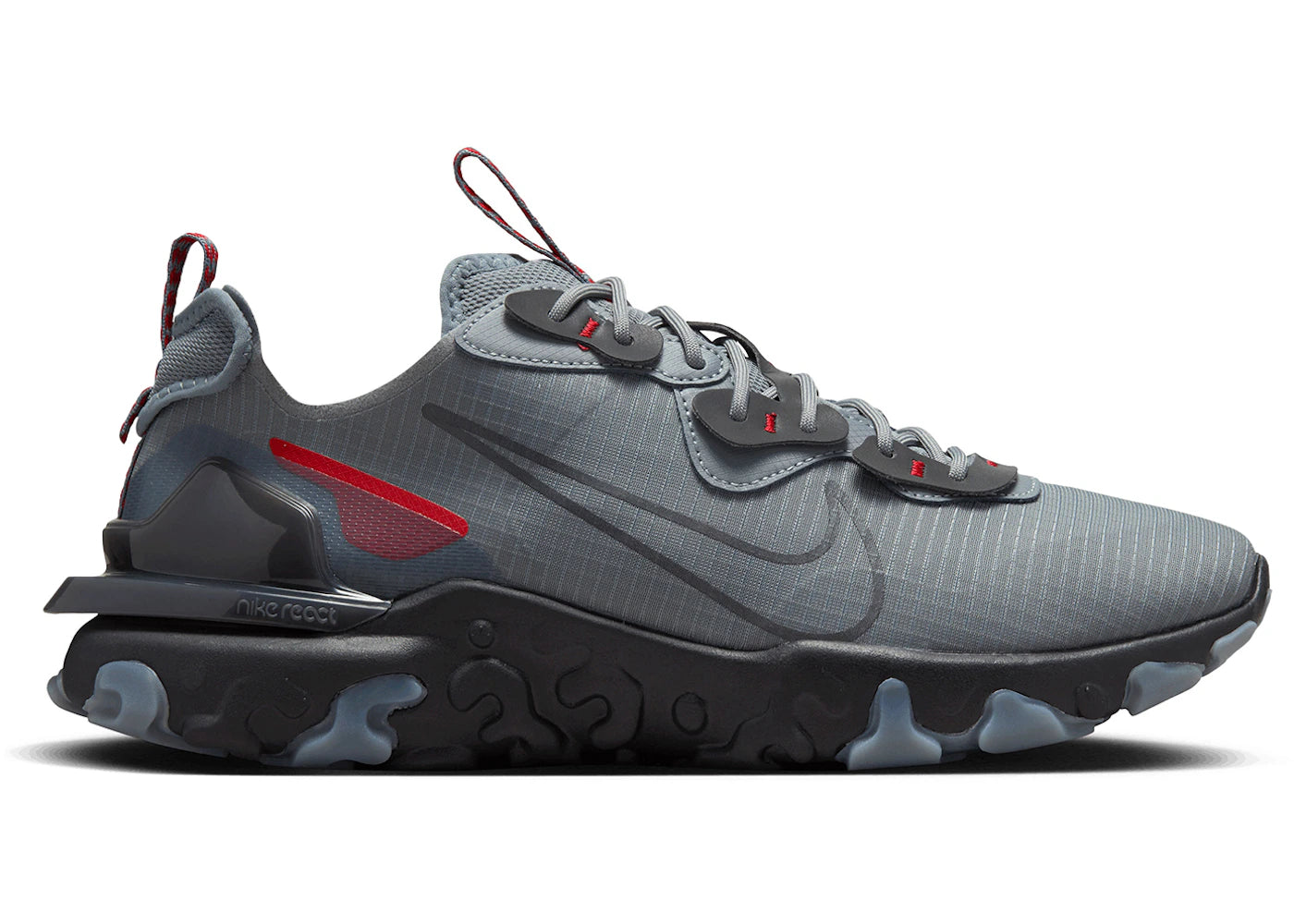 Nike React Vision Cool Grey University Red