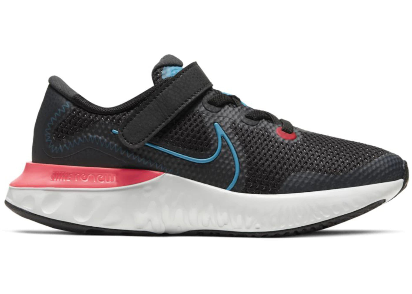 Nike Renew Run Black Laser Blue (PS)