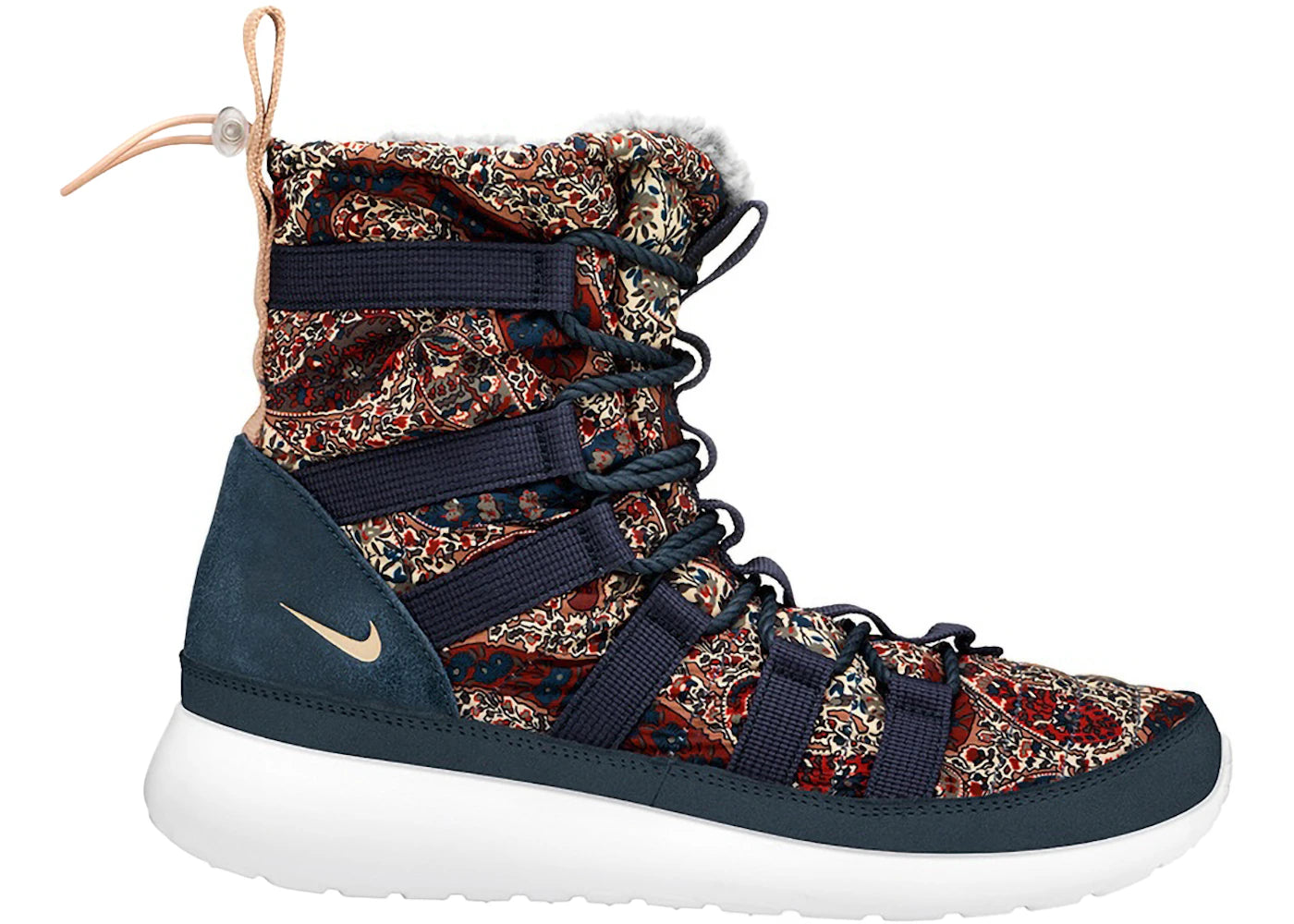 Nike Roshe Run Hi Sneakerboot QS Liberty of London Armory Navy (Women's)