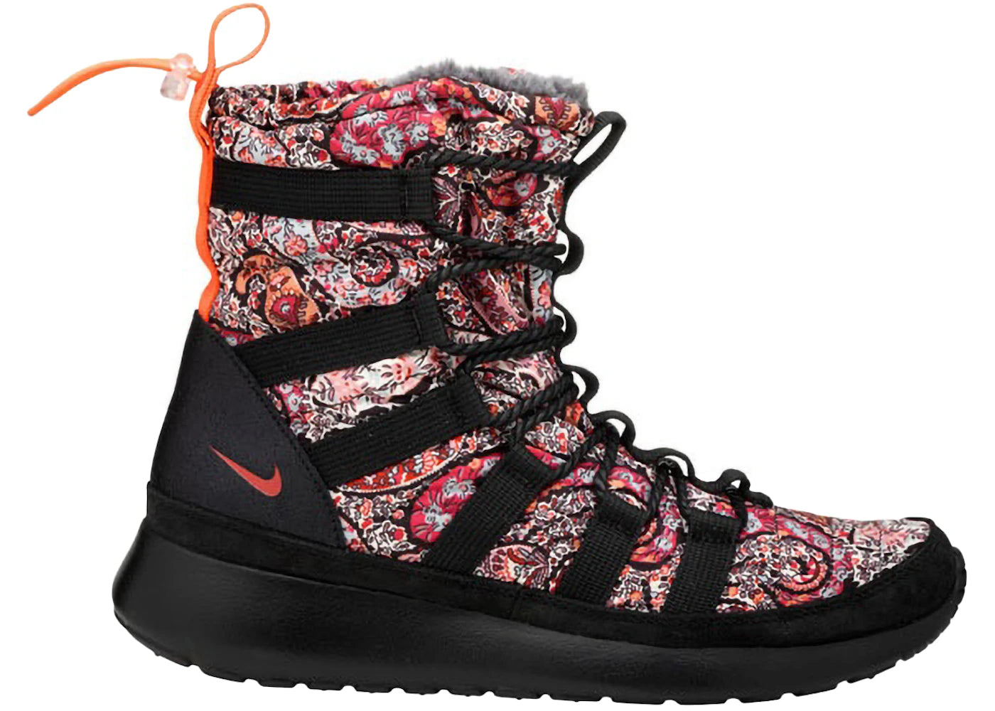 Nike Roshe Run Hi Sneakerboot QS Liberty of London Solar Red (Women's)