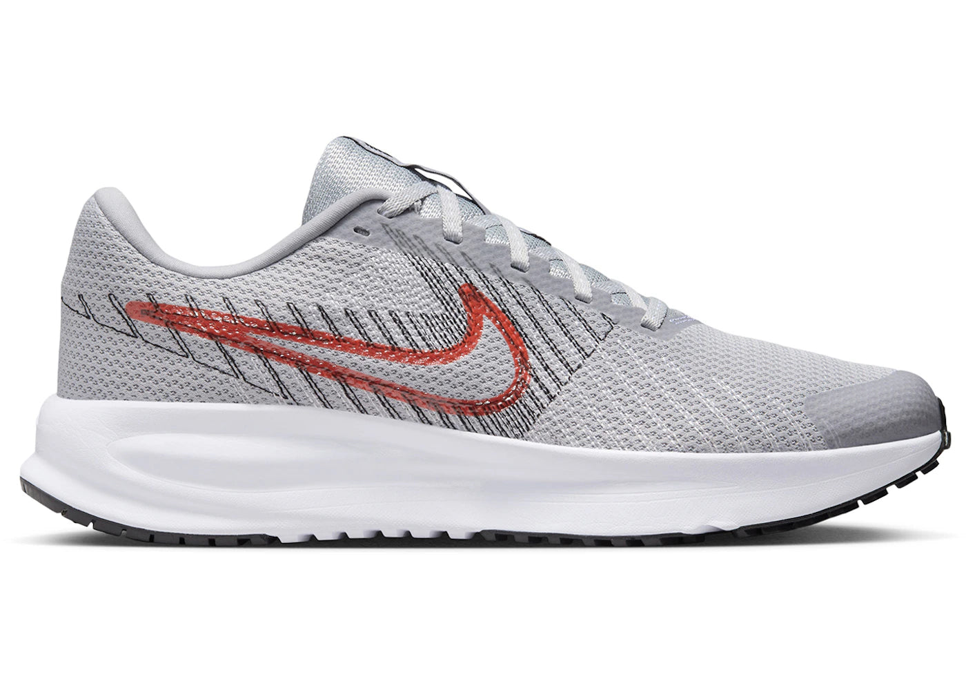Nike Run Defy Wolf Grey Bright Crimson